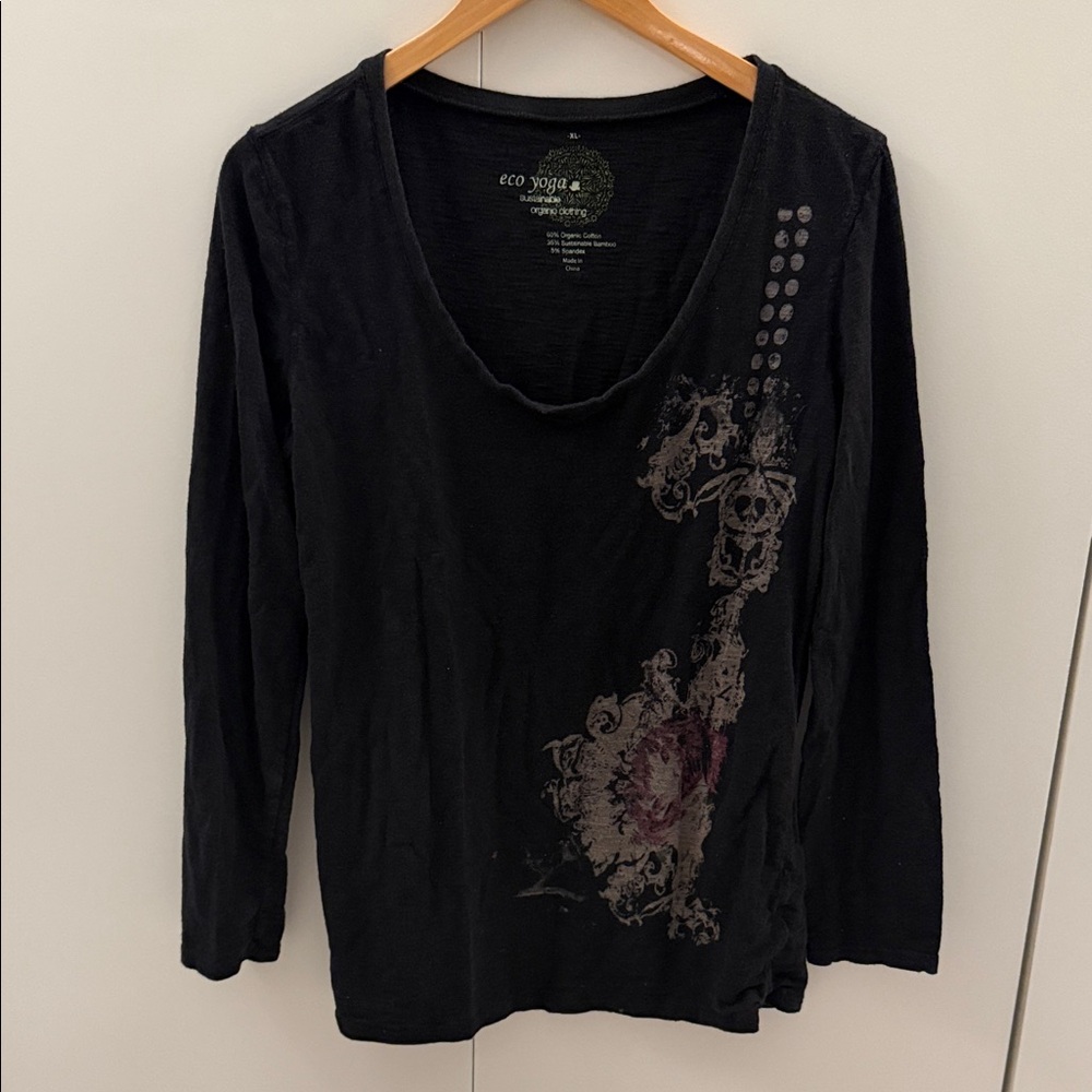 Black Long Sleeve Top